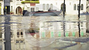 Grand Canal in Venice during the high tide