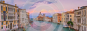 Grand Canal in Venice, Italy with Santa Maria della Salute Basil