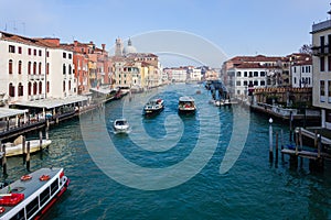 The Grand Canal in Venice shot from Ponte dei Scalzi