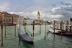 Grand Canal in Venice after storm