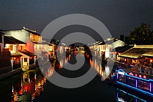 Grand Canal in Wuxi old town, Jiangsu province