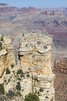 Grand Canyon aierial view of rock formation