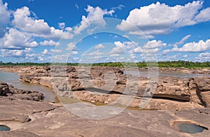 Grand Canyon amazing of rock in Mekong river, Ubonratchathani