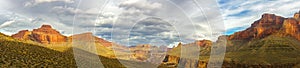 Grand Canyon Arizona Panoramic Landscape and Dramatic Stormy Sky