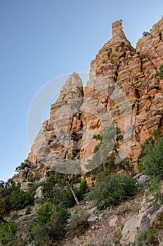 Grand Canyon Chimney Rock Formations