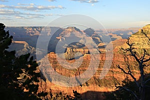 Grand Canyon Glowing Sunset from Mather Point