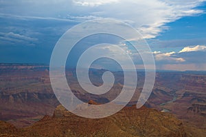 Grand Canyon before heavy storm