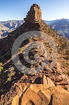 Grand Canyon Landscape Overview on Trail