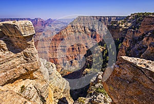 Grand Canyon At Mather Point, Closeup