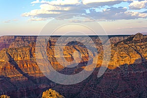 Grand Canyon at Mather's point in sunset light