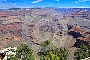 Grand Canyon National Park with Colorado River from Mather Point, Southwest Desert Landscape, Arizona