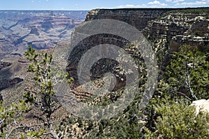 Grand canyon national park panorama. Scenic view Arizona USA from the South Rim. Amazing panoramic picture.