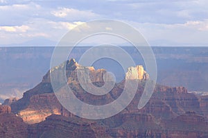 Grand Canyon North Rim with San Francisco Peaks