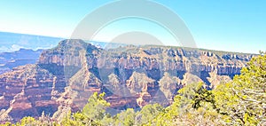 Grand Canyon's North Rim - breathtaking bright Angel Point ,Arizona