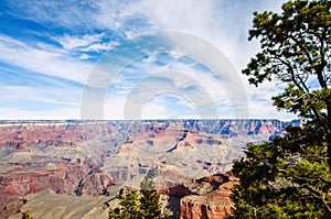 Grand Canyon South Rim Arizona on clear day