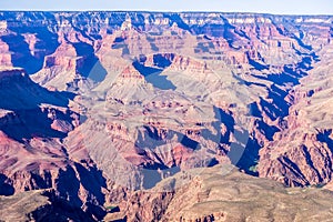 Grand Canyon sunny day with blue sky