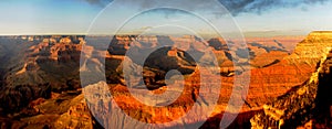 Grand Canyon Sunset Panorama photo