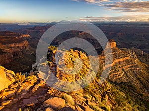 Grand Canyon Trail at Sunrise