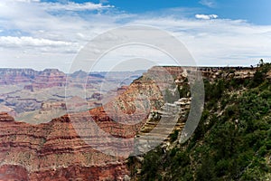 At the Grand Canyon, a view of Mather Point