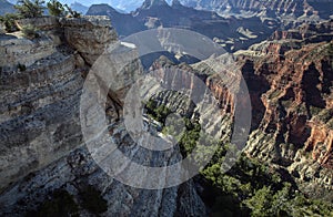 A Grand Canyon view from an overlook on the north rim.