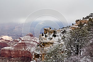 Grand Canyon View in the winter