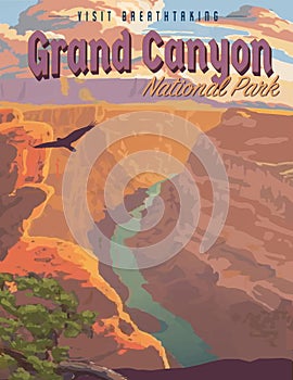 Grand Canyon Vintage Poster Art National Park