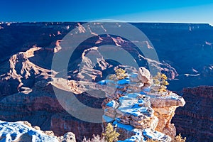 Grand Canyon in Winter in the USA