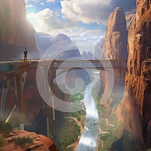 Grand Canyons and Sci-Fi Shapes: An Epic Bridge View