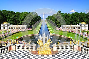 Grand cascade in Pertergof