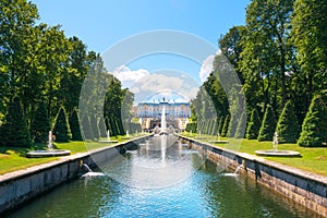 Grand cascade in Pertergof