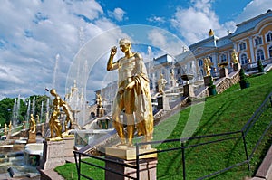 Grand cascade .Peterhof Palace