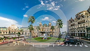 Grand Casino in Monte Carlo timelapse, Monaco. historical building