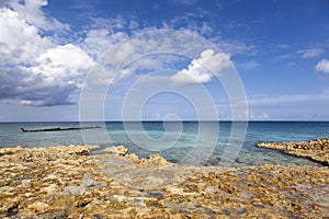 Grand Cayman Landscape With A Sunken Ship