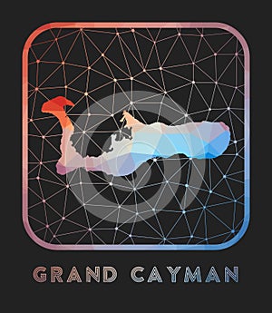 Grand Cayman map design.