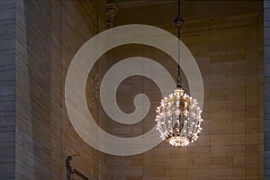 Grand Central Station hanging lighted ceiling chandelier
