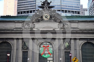 Grand Central Terminal, decorated for the 2020 holiday season, in New York City