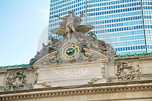 Grand Central Terminal old entrance close up
