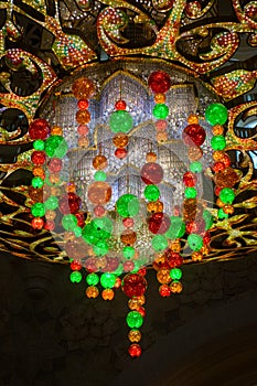 Grand Chandelier in Sheikh Zayed Grand Mosque, Abu Dhabi, United Arab Emirates