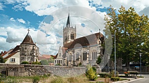 Majestic Church With Tall Steeple