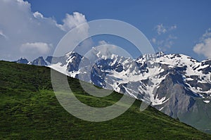 Grand combin massif, Italian Alps, Aosta Valley. photo