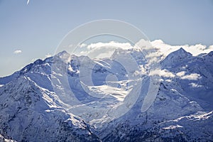 The Grand Combin overlooking Verbier photo