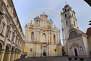 The Grand Courtyard of Vilnius University and Church of St. John