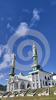 the grand darussalam mosque in West Sumbawa district