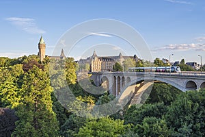Grand Duchy of Luxembourg, at Pont Adolphe Bridge photo