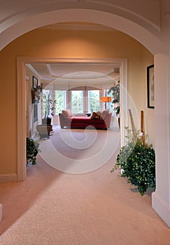 Grand entrance of a master suite