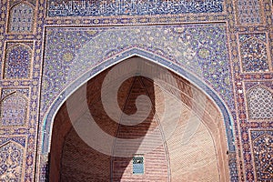 The Grand Entrance of Mir Arab Madrasah in Old Bukhara