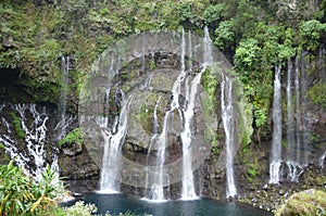 Grand Galet Falls in the island of Reunion photo