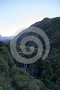 The Grand Galet Falls in Reunion Island photo