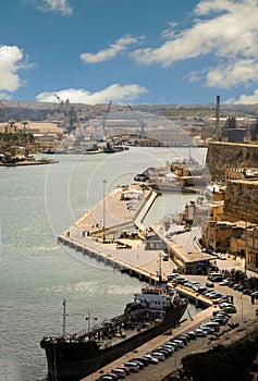 Grand harbor in Valletta, Malta photo