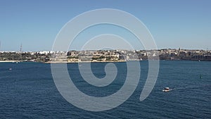 Grand harbour bay in Valletta, Malta